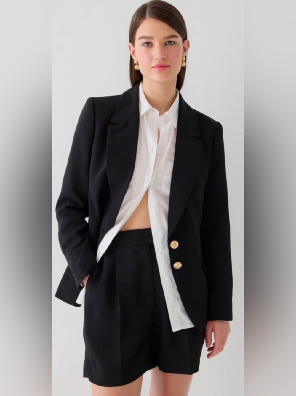 J.Crew Willa blazer in black Crepe 8